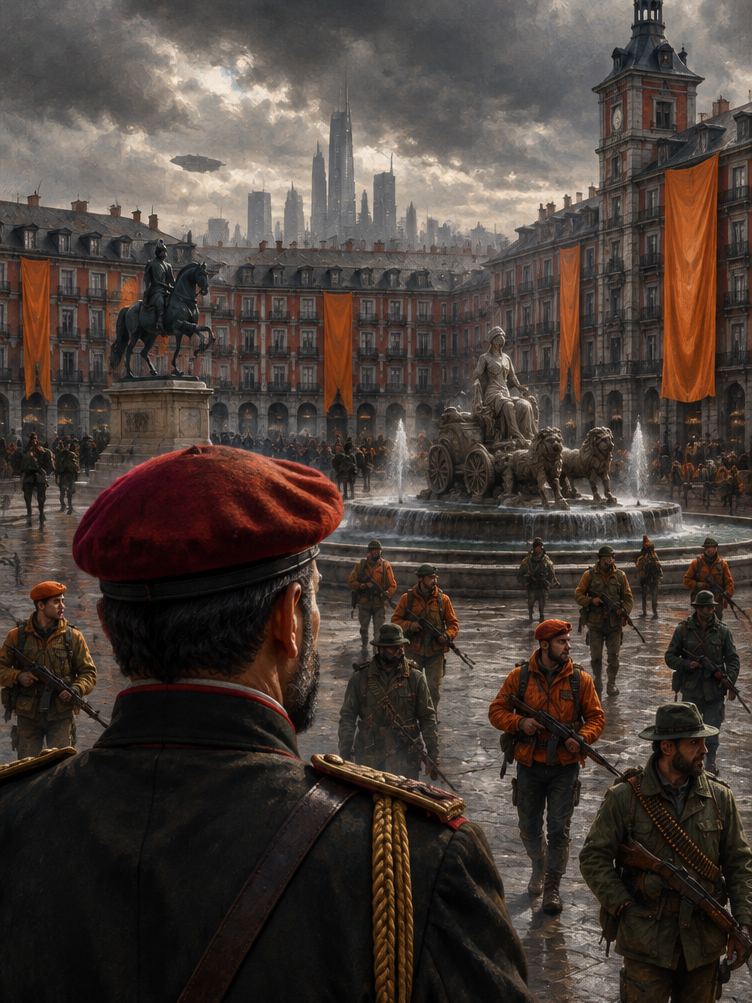 Die Bouzels rufen auf dem Platz ihre Regierung aus